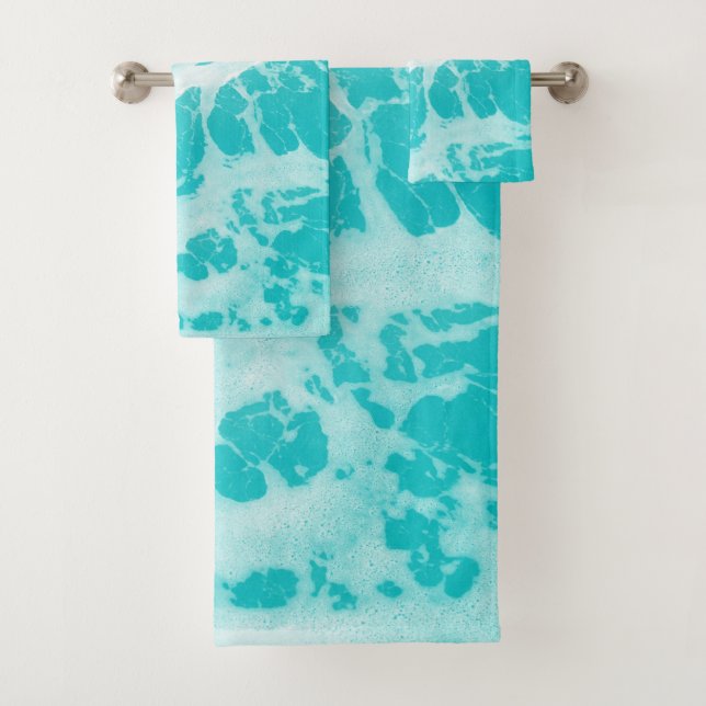 Atlantic Sea Waves Dream #3 #ocean #wall #decor  Bath Towel Set (Insitu)