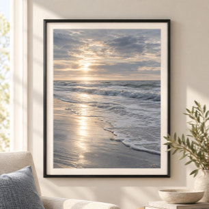 Atlantic Silver Morning Art Print