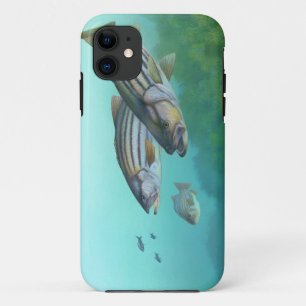 Atlantic Striped Bass Fish Morone Saxatilis iPhone 11 Case