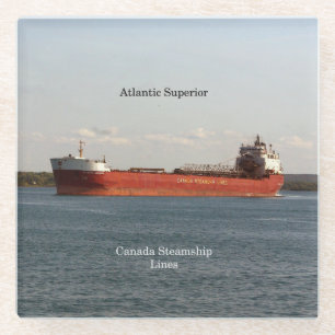 Atlantic Superior glass coaster