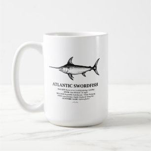 Atlantic Swordfish Scientific Illustration  Coffee Mug