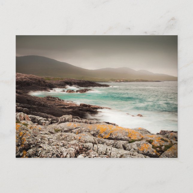 Atlantic Waves in the Outer Hebrides Postcard (Front)
