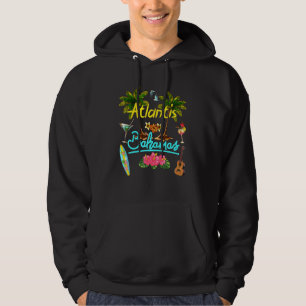 Atlantis Bahamas Beach Summer Palm Surf Sun Set Pa Hoodie