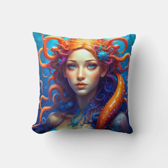 Atlantis girl cushion (Front)