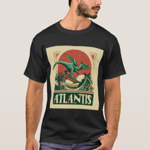 “Atlantis” Pterosaur on a Skateboard T-Shirt