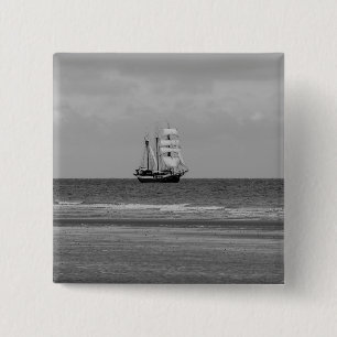 Atlantis Sailing Ship 15 Cm Square Badge