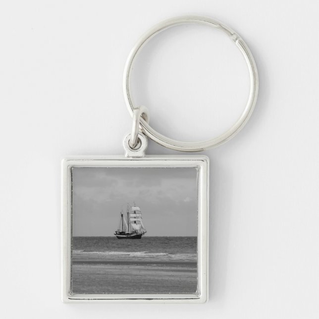 Atlantis Sailing Ship Key Ring (Front)
