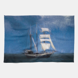 Atlantis Sailing Ship Turner Storms Tea Towel