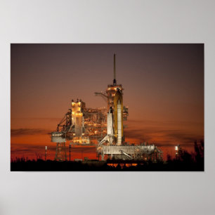 Atlantis Space Shuttle launch NASA Poster