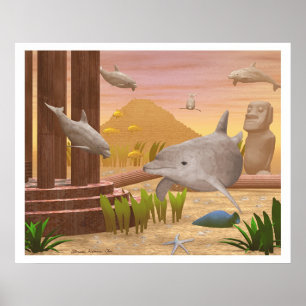 Atlantis Sunset Poster