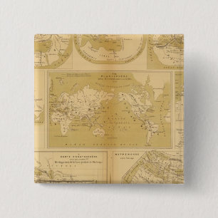Atlas 15 Cm Square Badge