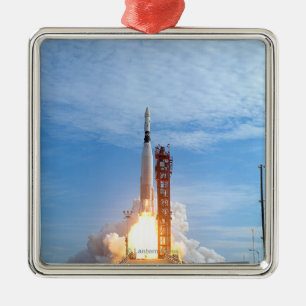 Atlas Agena target vehicle liftoff for Gemini 11 Metal Tree Decoration