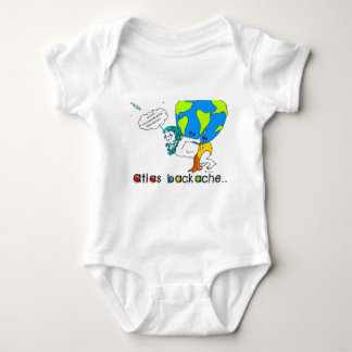Atlas Backache-Light Background Text Baby Bodysuit