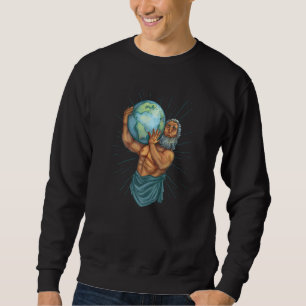 Atlas Carrying Wold Greek Mythology   Sweatshirt