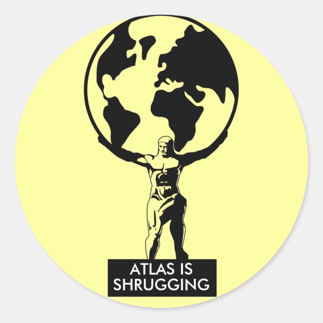 Atlas Classic Round Sticker (Front)
