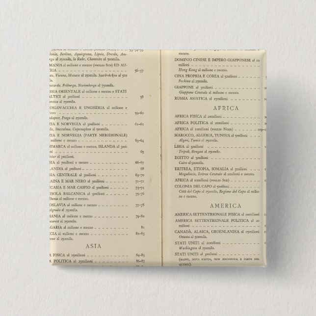 Atlas international 15 cm square badge (Front)