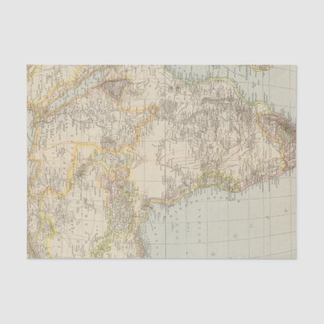 Atlas Map of Africa Tissue Paper (Front)