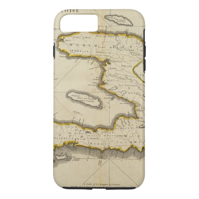 Atlas Map of Haiti Case-Mate iPhone Case (Back)