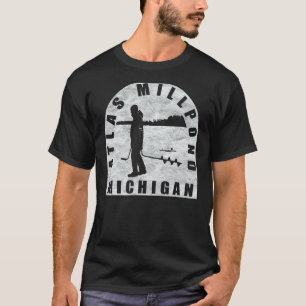 Atlas Millpond Ice Fishing Michigan T-Shirt
