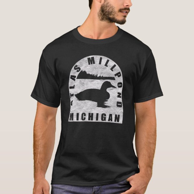 Atlas Millpond Loon Michigan T-Shirt (Front)