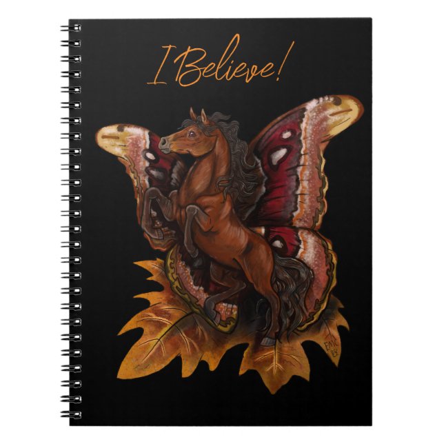 Atlas Moth Fairy Horse Backpack Notebook (Front)