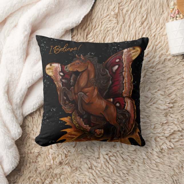 Atlas Moth Fairy Horse Cushion (Blanket)