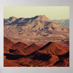Atlas Mountain Landscapes Morocco Scenery Poster