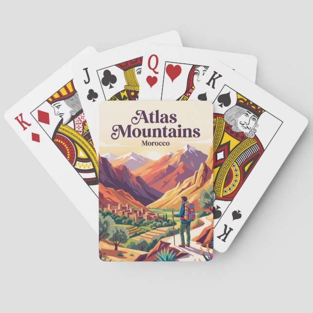 Atlas Mountains Morocco Playing Cards (Back)