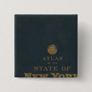 Atlas New York state 15 Cm Square Badge
