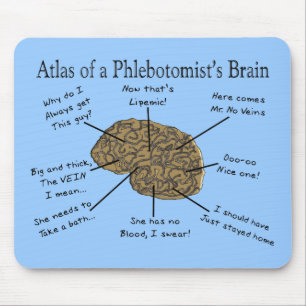 Atlas of a Phlebotomist's Brain Mouse Pad