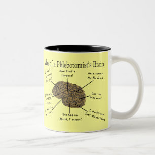 Atlas of a Phlebotomist's Brain Two-Tone Coffee Mug