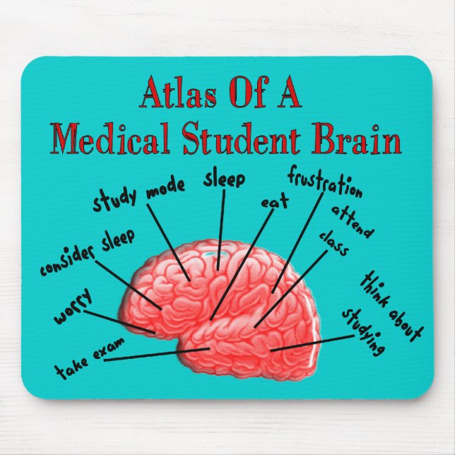 Atlas of Medical Student Brain Mouse Pad (Front)