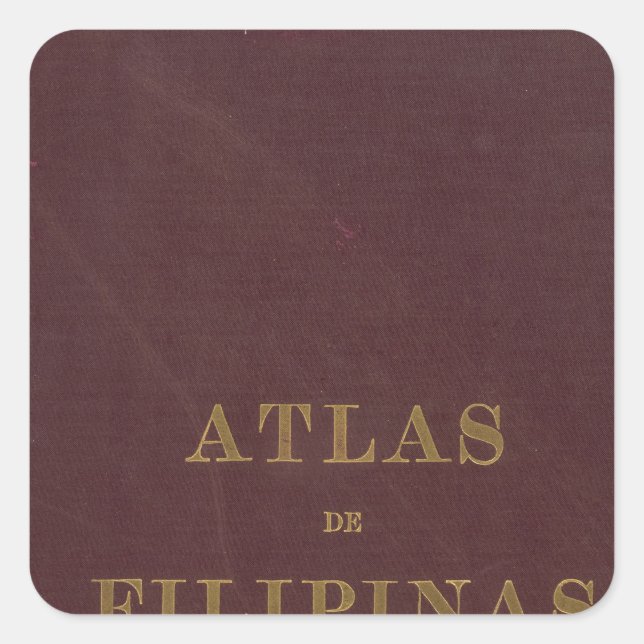Atlas of the Philippines Square Sticker (Front)