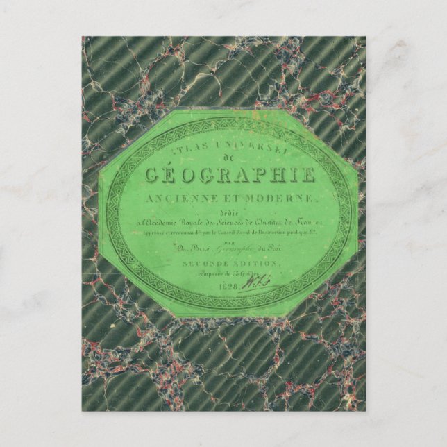 Atlas of Universal Geography Postcard (Front)