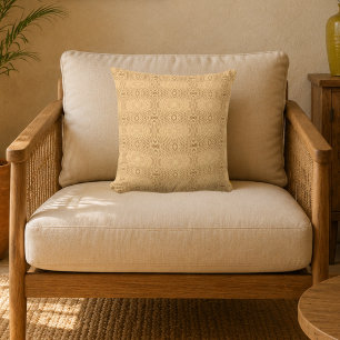 Atlas Sand Moroccan Geometric Cushion