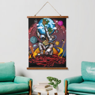 Atlas Space Man Hanging Tapestry
