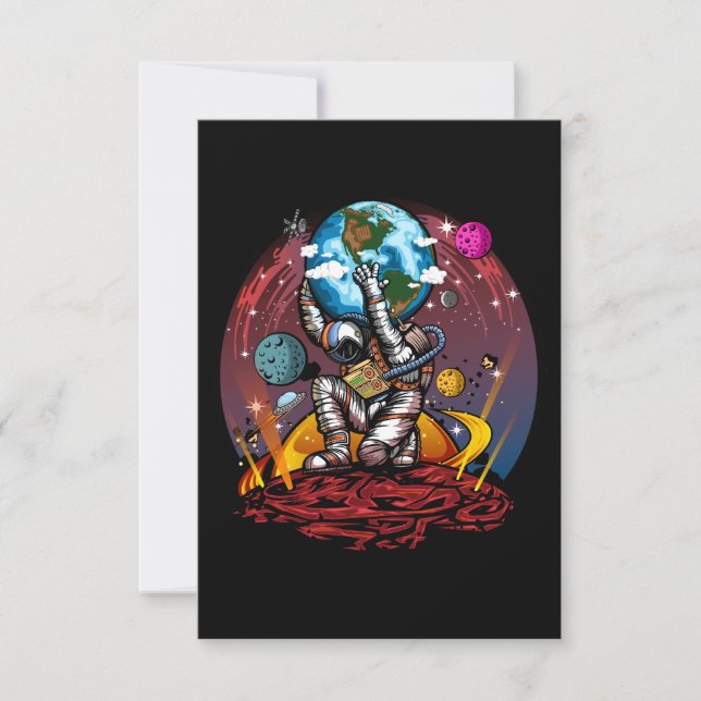 Atlas Space Man Invitation (Front)