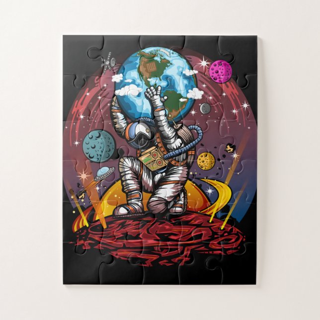 Atlas Space Man Jigsaw Puzzle (Vertical)