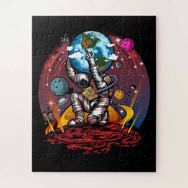 Atlas Space Man Jigsaw Puzzle (Vertical)
