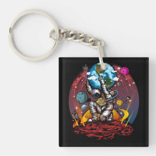 Atlas Space Man Key Ring