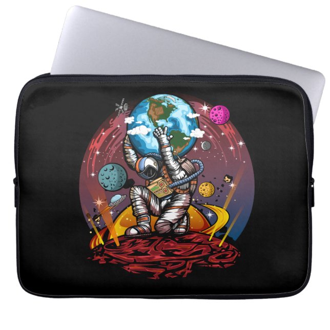 Atlas Space Man Laptop Sleeve (Front)