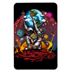 Atlas Space Man Magnet