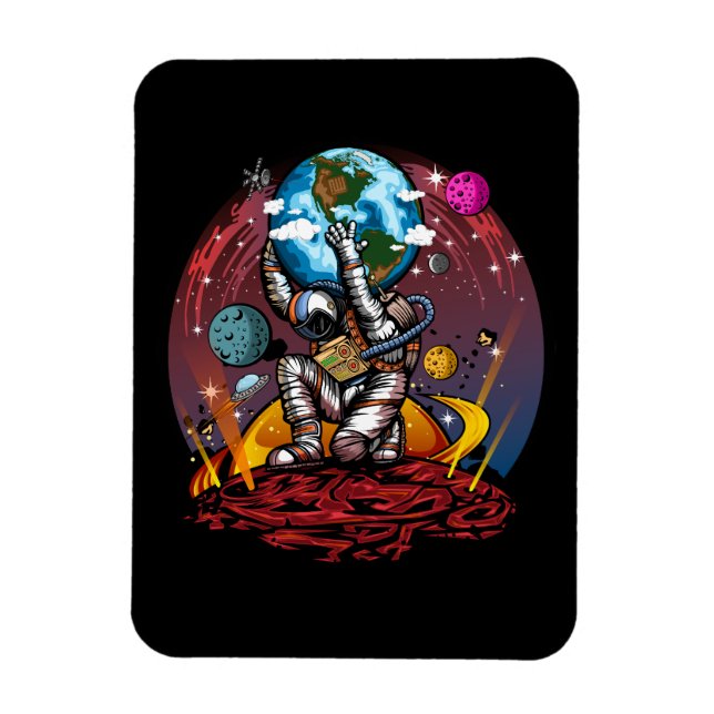 Atlas Space Man Magnet (Vertical)