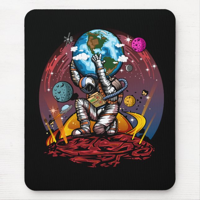 Atlas Space Man Mouse Pad (Front)