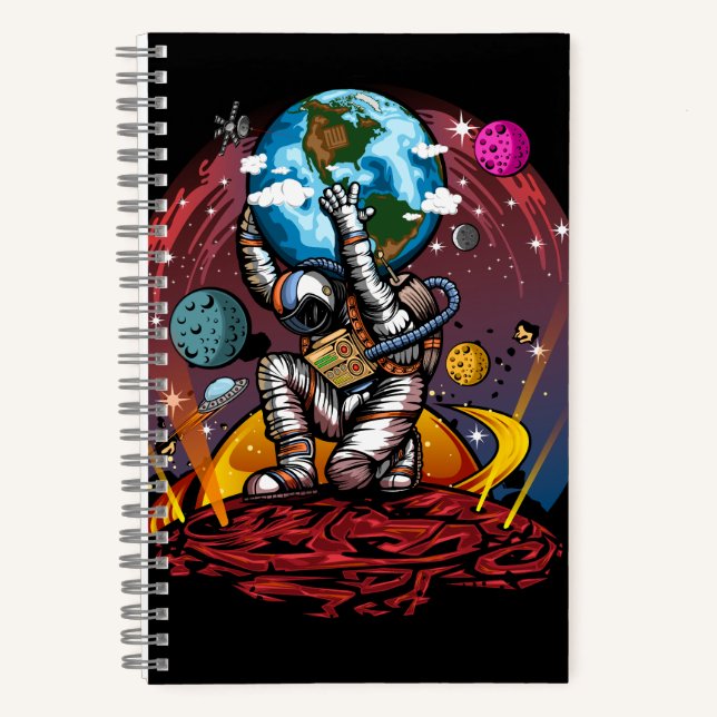 Atlas Space Man Notebook (Front)