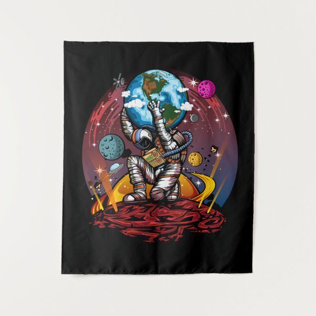 Atlas Space Man Tapestry (Front)