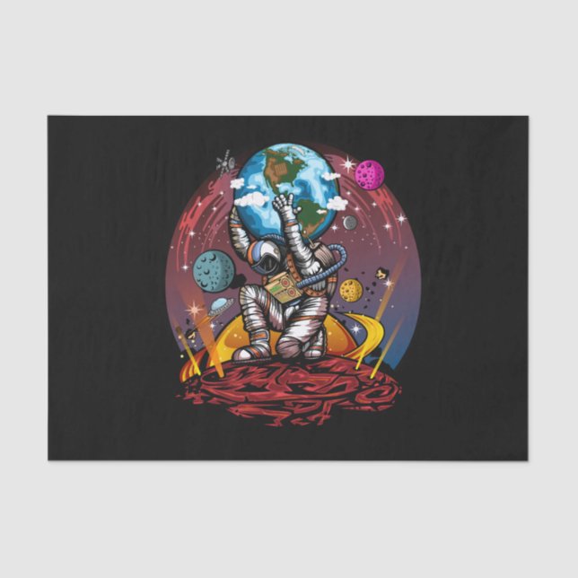 Atlas Space Man Tissue Paper (Front)