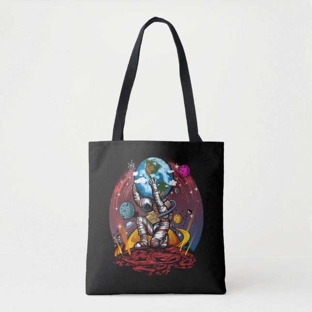 Atlas Space Man Tote Bag (Front)