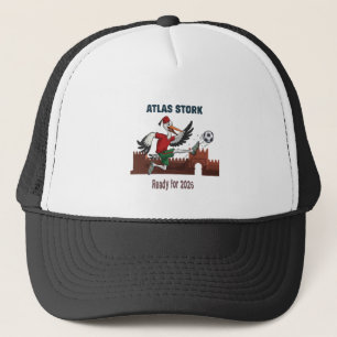 Atlas Stork Morocco Football 2026 Sports Mascot Trucker Hat