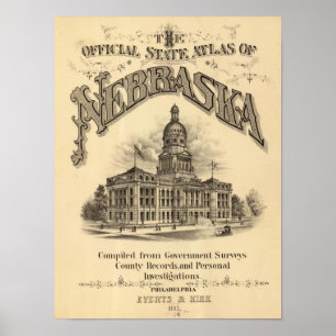 Atlas Title Page of Nebraska Poster